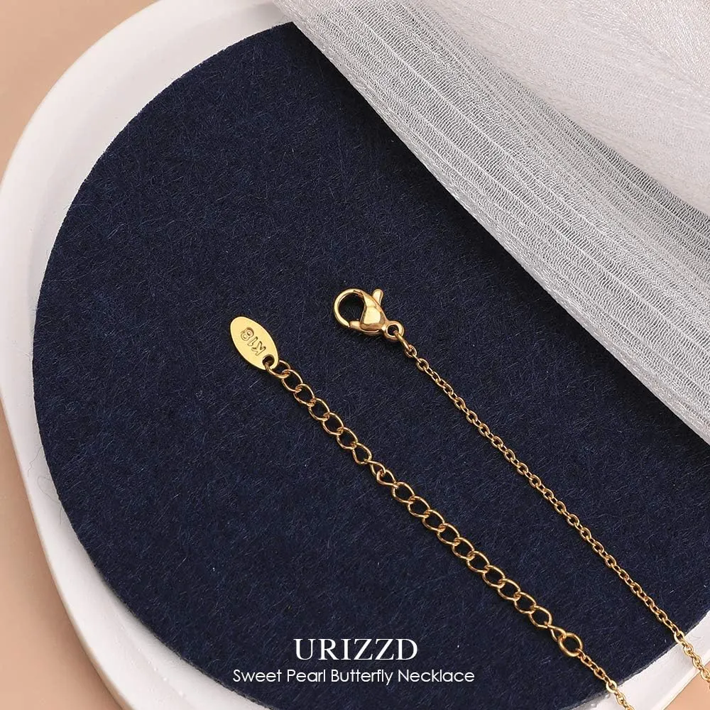 Gold Plated Y Necklace for Women Stainless Steel Cross Layered Choker Lariat Adjusted Double Necklace Fashion Multilayer Long Pendant for Women