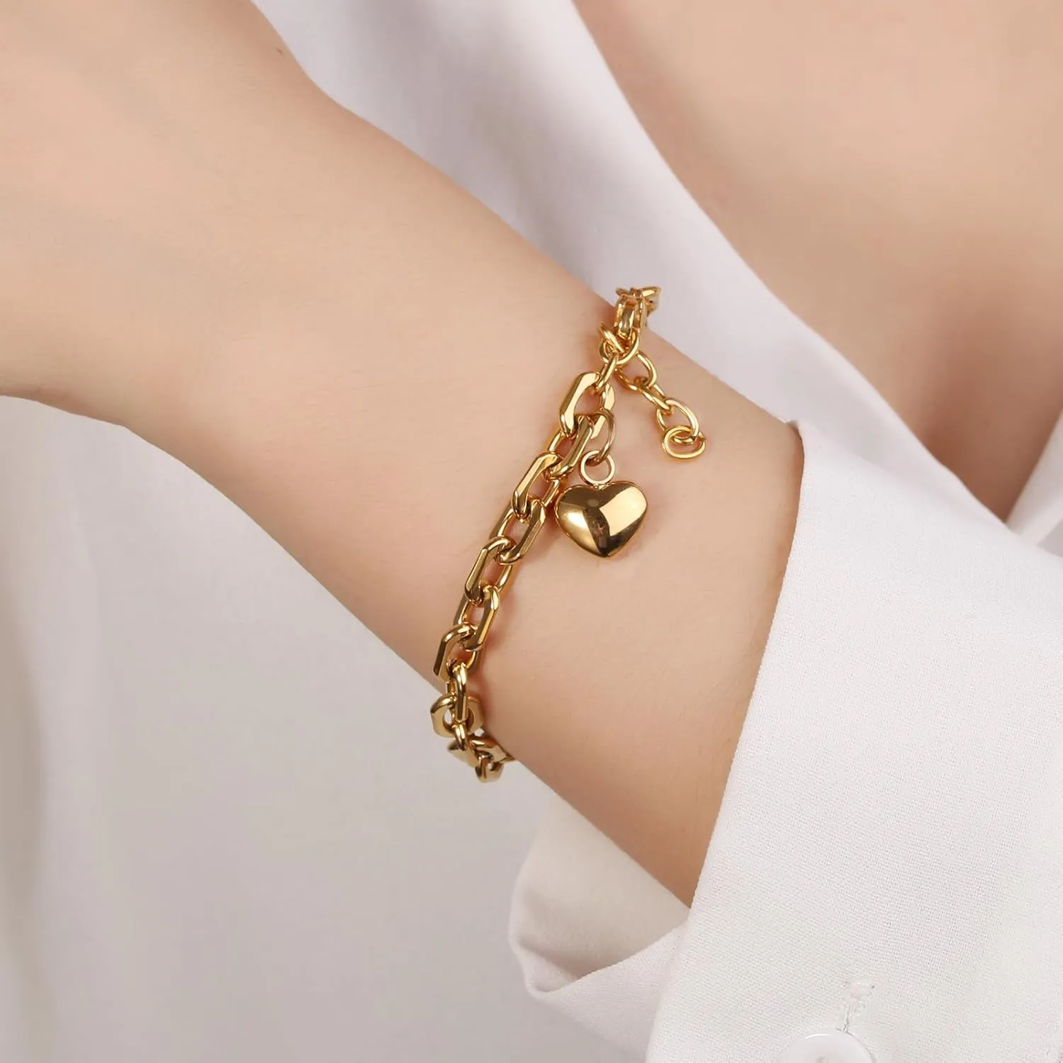 Heart Cremation Bracelets For Ashes Of Loved Ones Memorial Urn Bracelet For Women Stainless Steel Keepsake Jewelry
