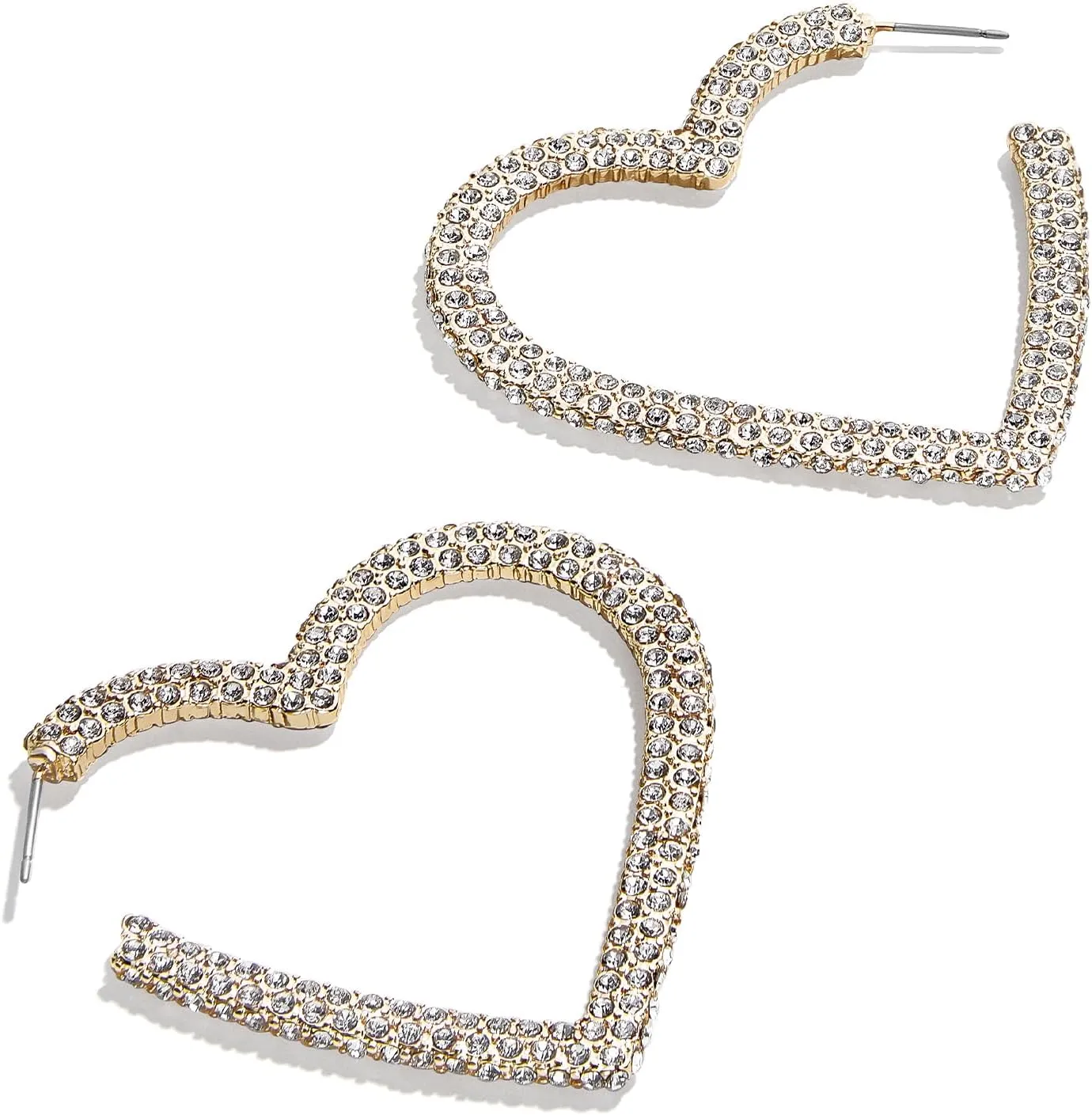 Heart Shaped Hoop Earrings for Women