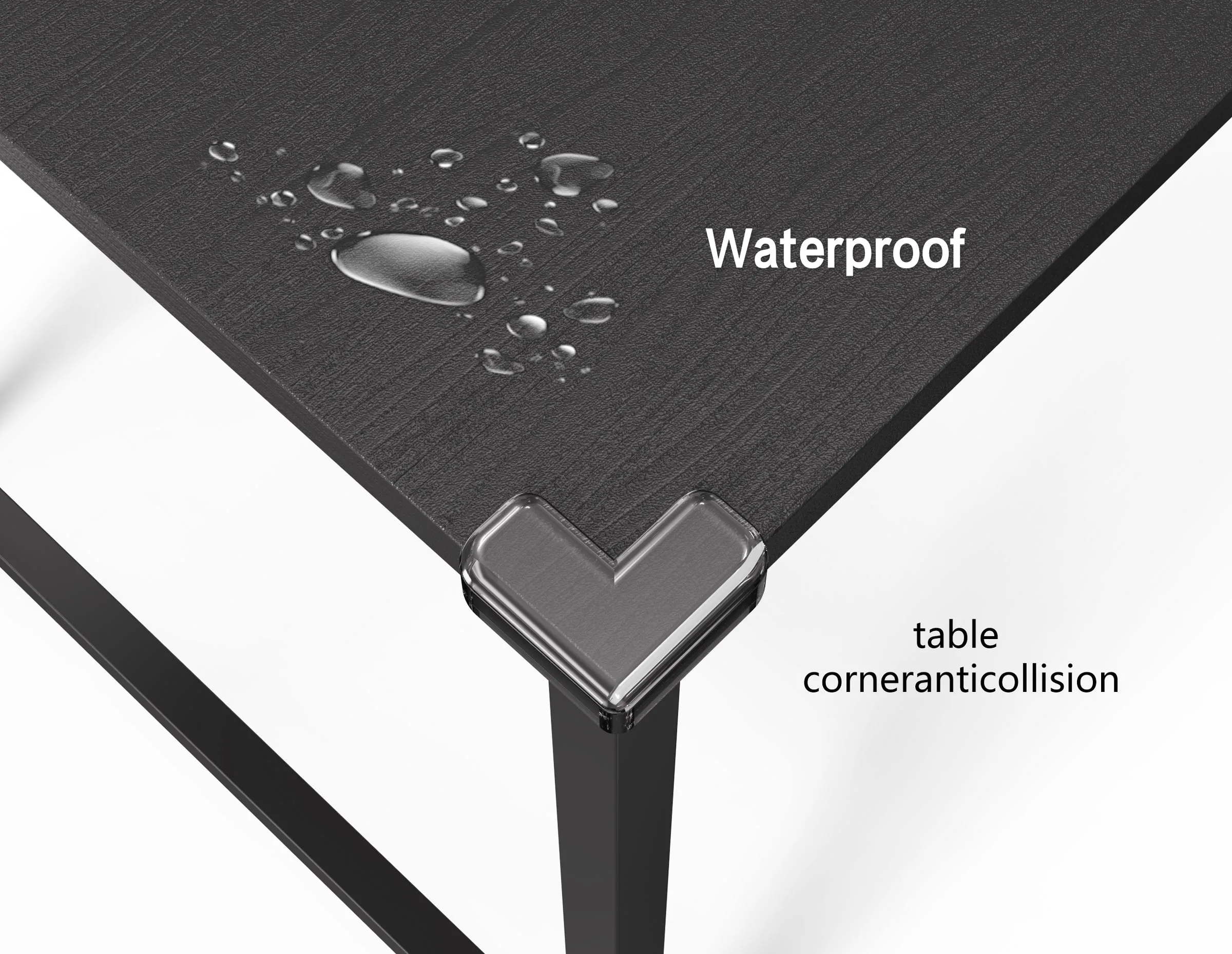 HOMIDEC Computer Desk, Office Work Desk for student and worker, Writing Desk with drawer and Headphone Hook, Laptop Table with shelves, Modern Style Desks for Bedroom, Home, Office(120x50x75cm)