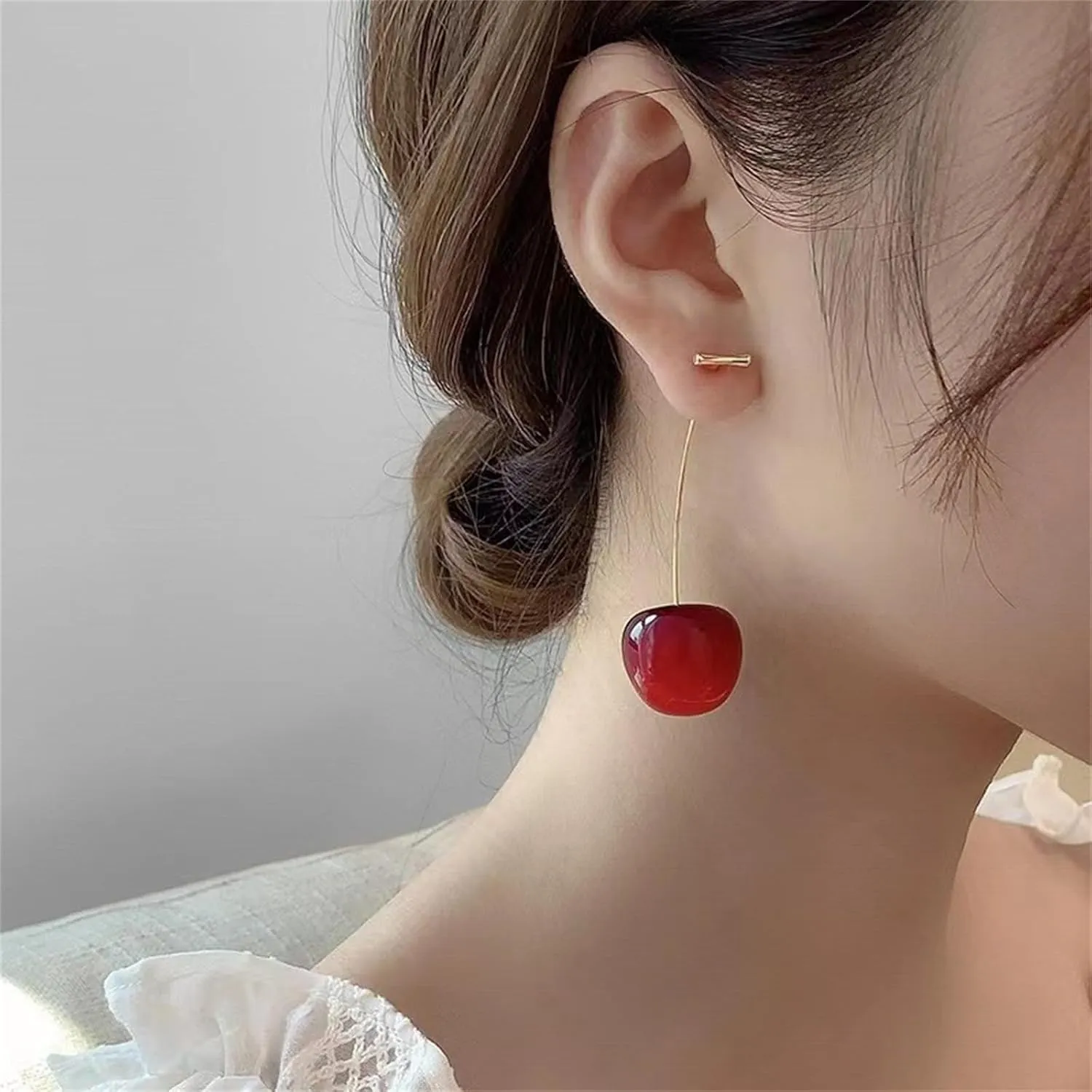 Hoop Earring Sterling Silver 40mm Plated Gold/Silver Trendy Earrings for Women 2024 Lightweight Hypoallergenic Earrings