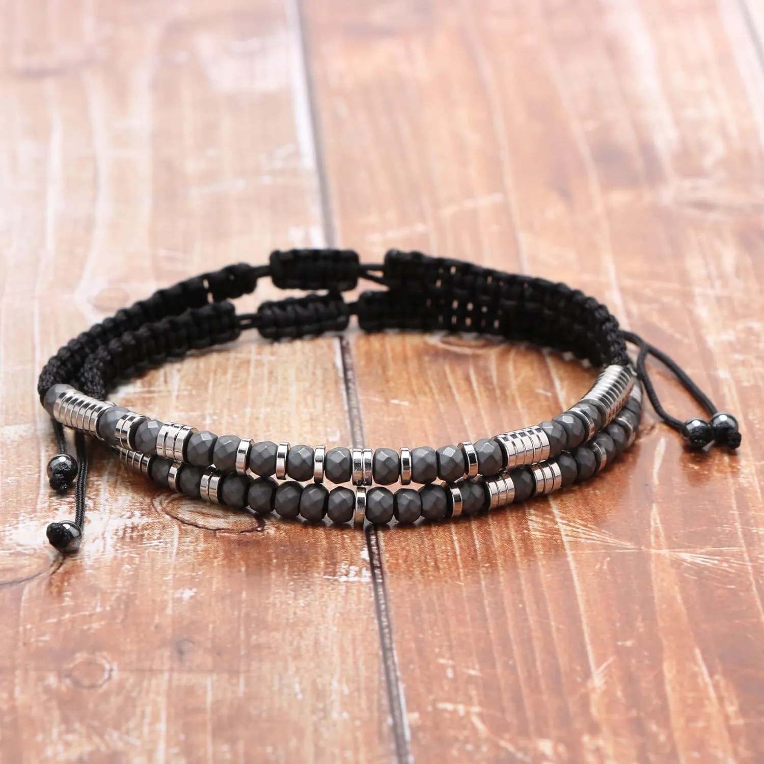 JoycuFF Inspirational Morse Code Bracelets Motivational Courage Birthday Thanksgiving Day Christmas Gifts for Women Teen Girls Friend Wrap Strand Beaded Jewelry Bracelet for Her