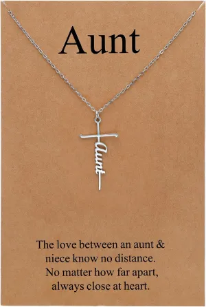 Lcherry Birthday Gifts for Grandma Mom Daughter Teacher Cross Necklace for Women Christian Necklaces Religious Gifts Jewelry for Women Mother's Day