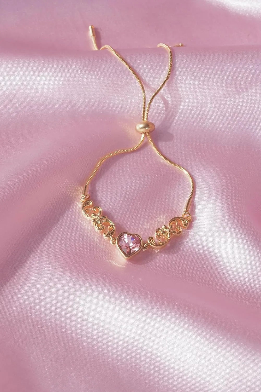 Liana and Alexa Inspired Bracelet-Princess and The Pauper Friendship Jewelry-BFF Bracelet-Blue Heart Bracelet-pink Heart Bracelet-Princess Jewelry (Silver, Pink Heart)