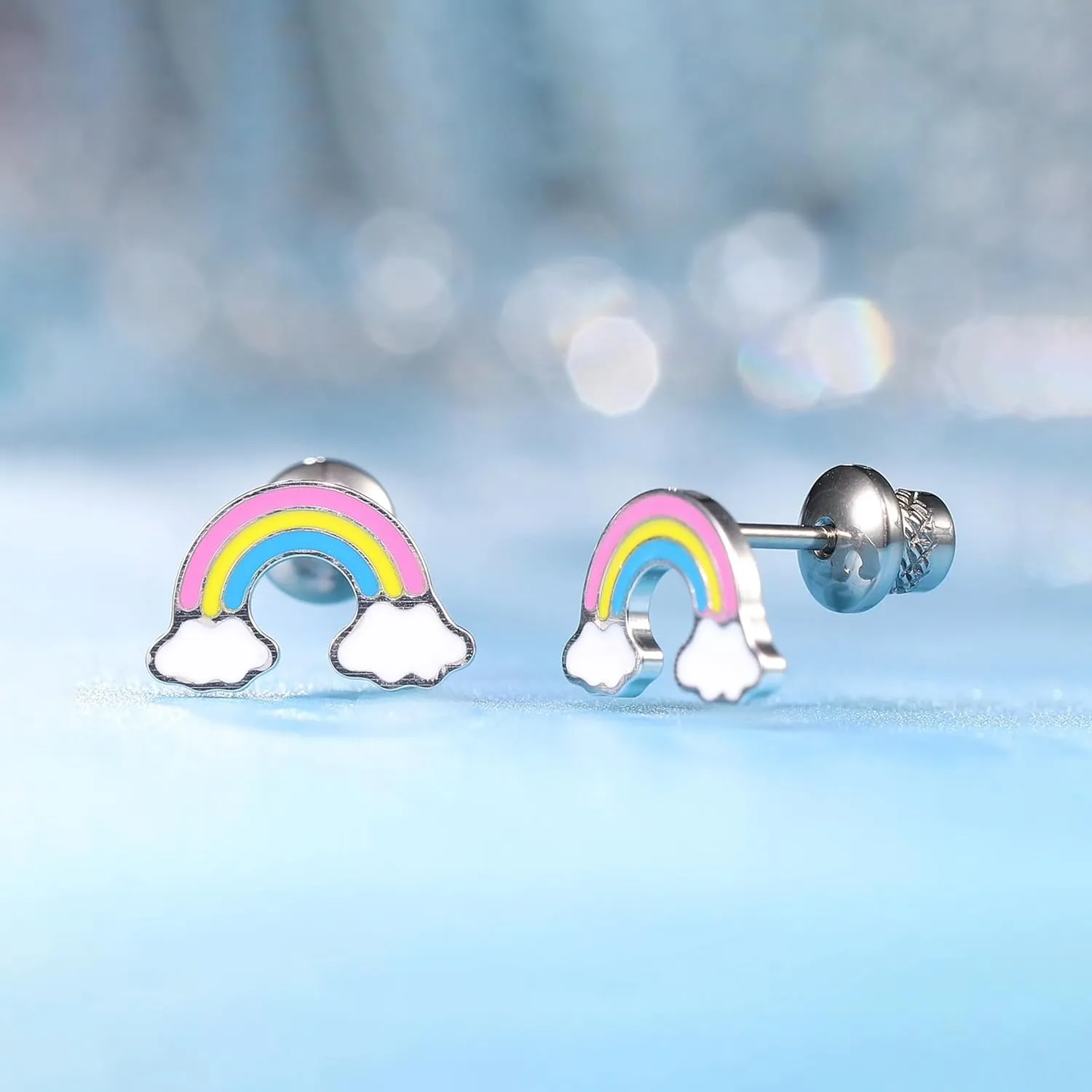 Limerencia Hypoallergenic G23 Implant Grade Titanium Screw Back Earrings Tragus 20G Helix F136 Piercing Post for Sensitive Ears Cartilage