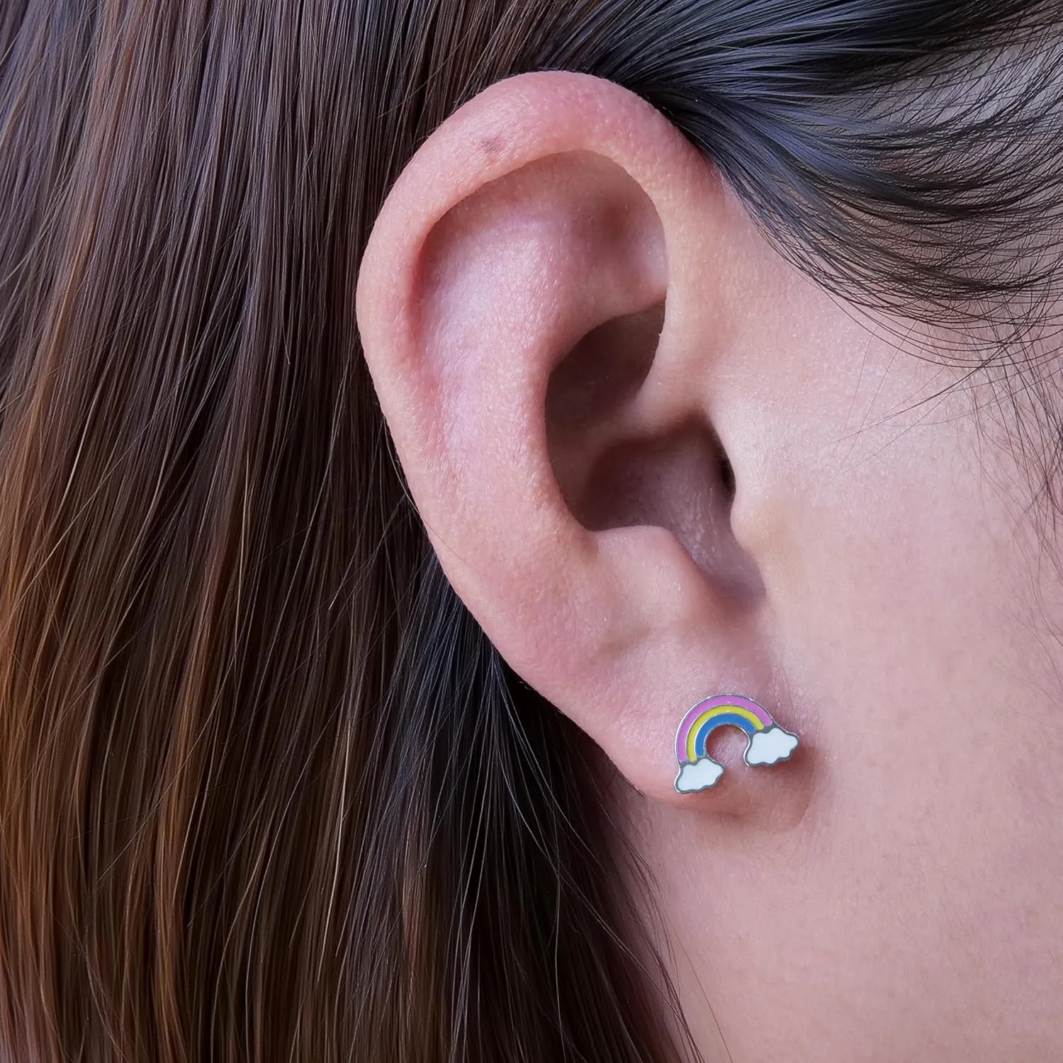 Limerencia Hypoallergenic G23 Implant Grade Titanium Screw Back Earrings Tragus 20G Helix F136 Piercing Post for Sensitive Ears Cartilage