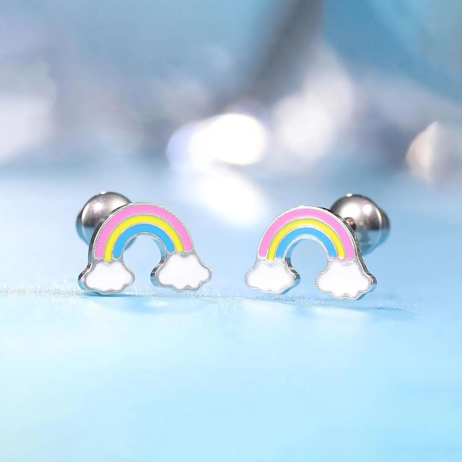 Limerencia Hypoallergenic G23 Implant Grade Titanium Screw Back Earrings Tragus 20G Helix F136 Piercing Post for Sensitive Ears Cartilage