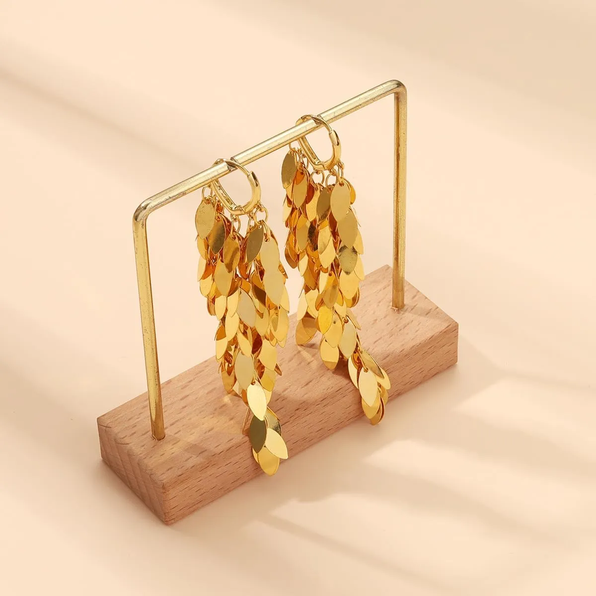 Long Dangle Earrings For Women Teen Girls, Fringe Chandelier Earrings Punk Metal Chain Earrings Hypoallergenic Lightweight Tassel Drop Earrings