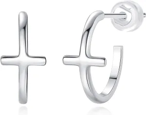 Me&Hz Gold Huggie Earrings Small Huggie Hoop Earrings for Women 14K Gold Plated Hypoallergenic Cubic Zirconia Huggies Mini Silver Hoop Earring for Women