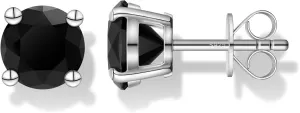 Moissanite Diamond Stud Earrings for Women, Hypoallergenic S925 Sterling Silver 18k White Gold Plated, 2cttw-0.3cttw D Color Gift for Men (Black-2ct(1ct 6.5mm*2))