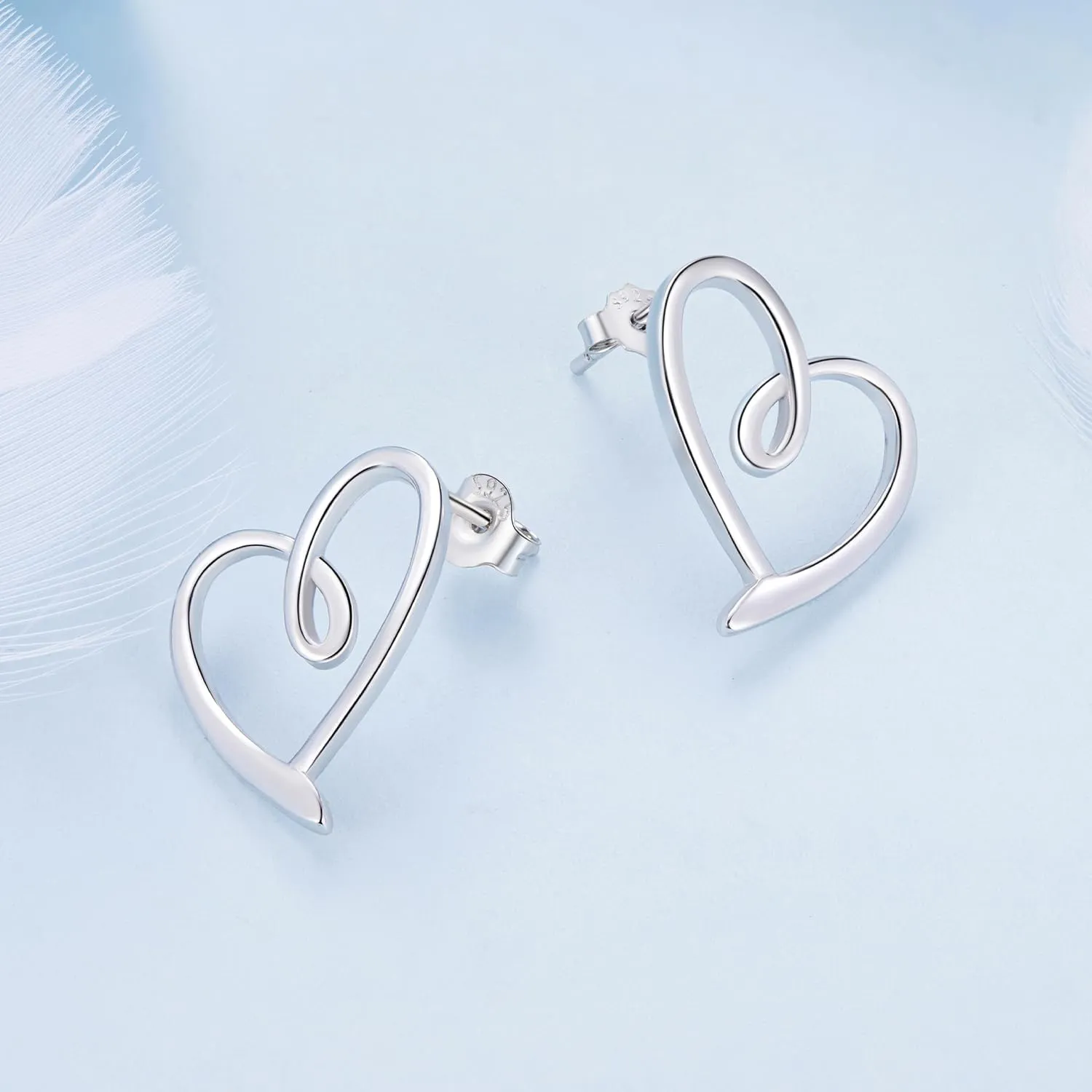 MUNDELL 925 Sterling Silver Classic Bow Knot Stud Earrings Butterfly Owl Poker Heart Hypoallergenic Earrings for Women Fine Jewelry
