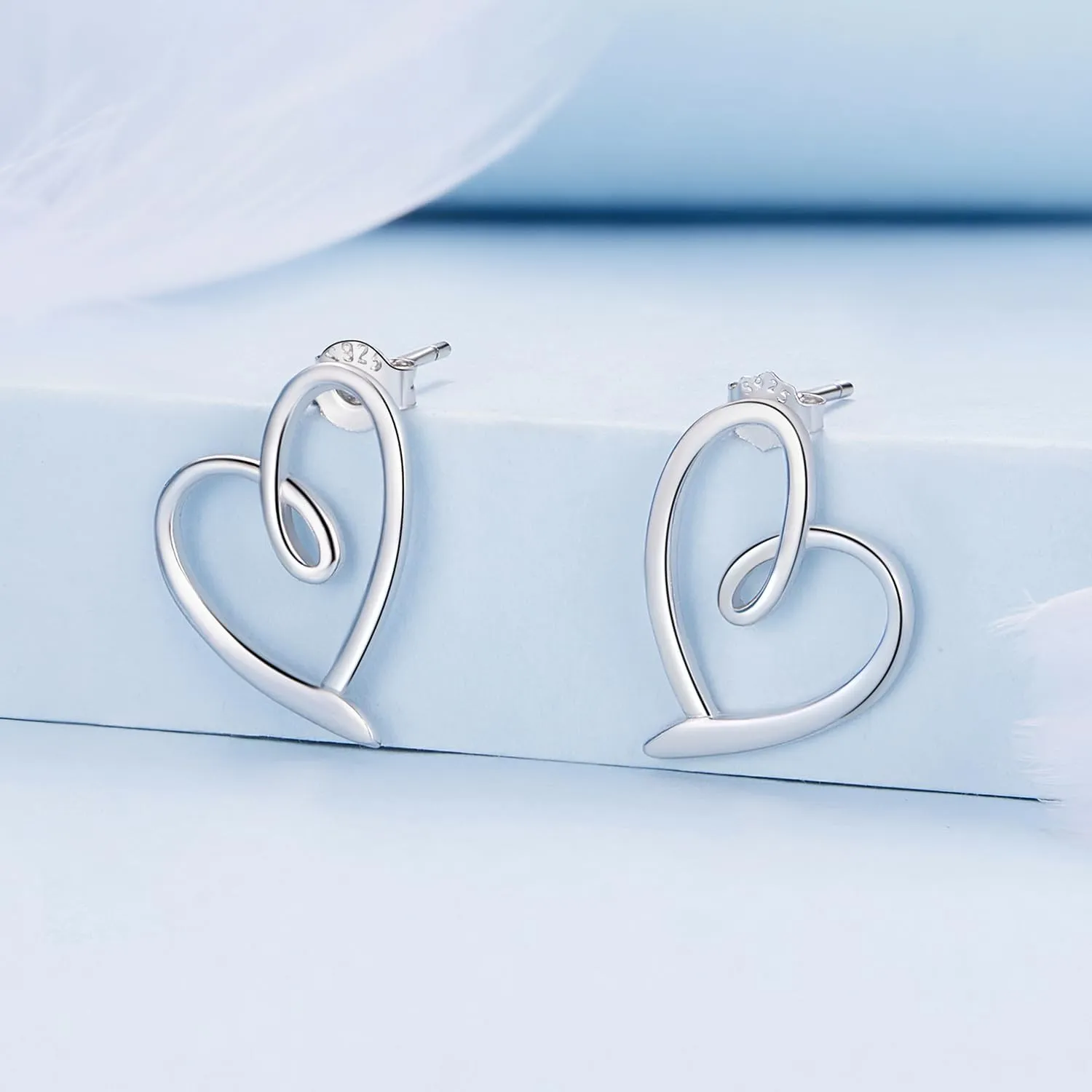 MUNDELL 925 Sterling Silver Classic Bow Knot Stud Earrings Butterfly Owl Poker Heart Hypoallergenic Earrings for Women Fine Jewelry