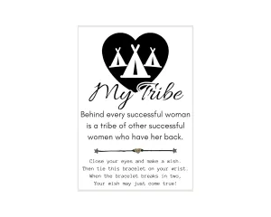 My Tribe Wish Bracelet, Wish Bracelet, Girls Weekend Gift, Girls Trip Gift, Tribe Gifts, Girls Tribe Gifts, Tribe Wish Bracelet, Gift for Friend, Best Friend Gifts, Gift for Friend, Friendship