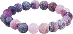 New 2025 Unisex Classic Natural Weathering Stone 6/8/10Mm Beads Bracelet Elastic Bracelets For Women Men Yoga Prayer Jewelry Findings Fashion Trendy Accessories Creative Gift For Women And Men