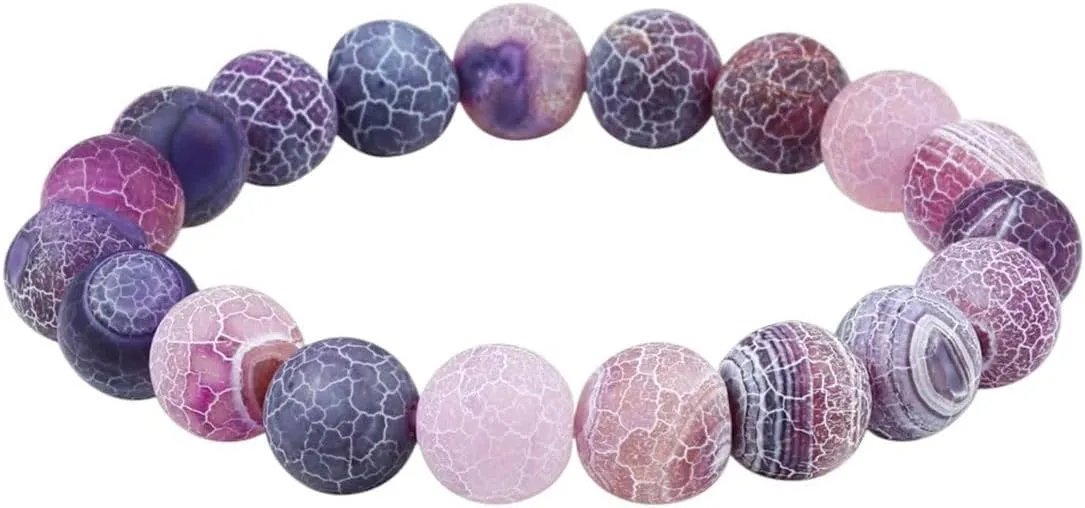 New 2025 Unisex Classic Natural Weathering Stone 6/8/10Mm Beads Bracelet Elastic Bracelets For Women Men Yoga Prayer Jewelry Findings Fashion Trendy Accessories Creative Gift For Women And Men
