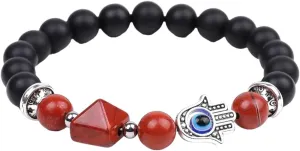 New 2025 Unisex Natural Stone Bracelet Yoga Buddha Palm Charm Beads Bracelets For Men Women Prayer Buddhism Amulet Decoration Jewelry Luxury With You Accessories Trendy For Women And Men