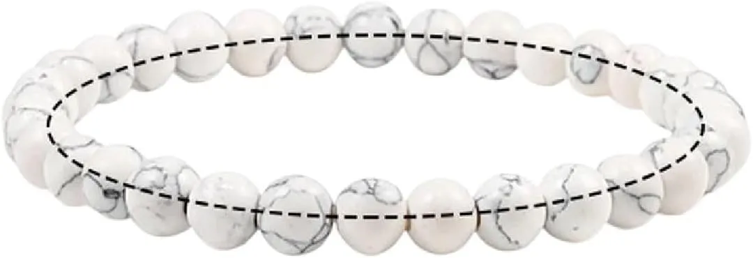 New 2026 Unisex Charm Bracelet 6Mm 8Mm 10Mm White Natural Stone Simple Women Men Elastic Strand Bracelets Meditation Prayer Jewelry Friend Decoration Luxury Trendy Best For Gift For Women And Men