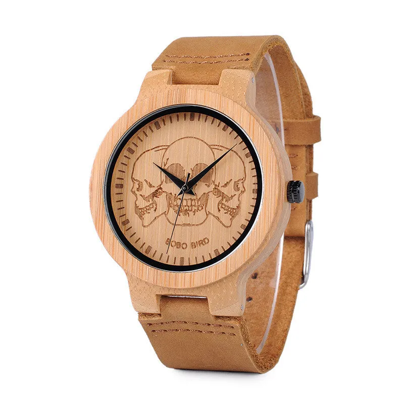 Opulent Woodland Wristwatch - Fashionable Wood Style