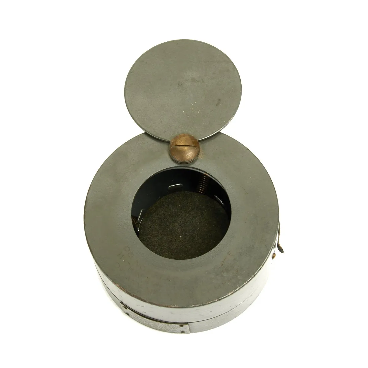 Original WWII USAAF Hamilton AN5742 Navigator Pocket Watch with Steel Aircraft Case