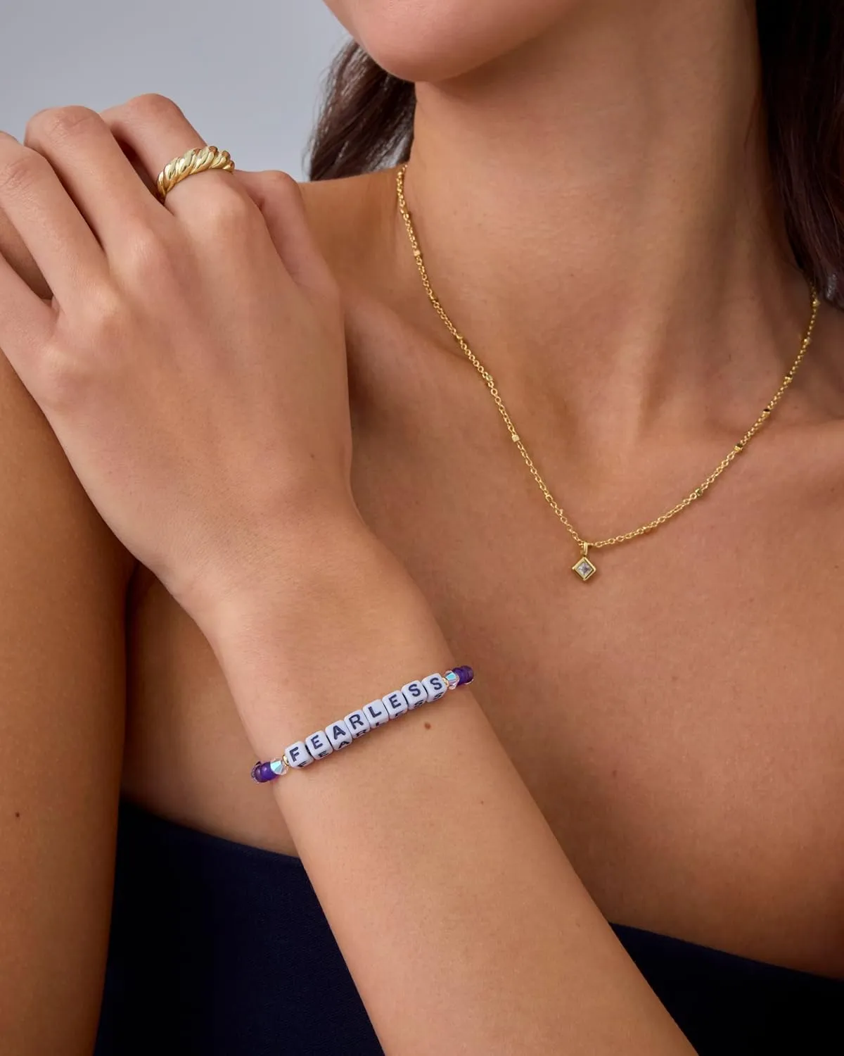 PAVOI 14K Gold Plated Colored Mantra Evil Eye Beaded Gemstone Bracelets for Women | Adjustable Friendship Beaded Bracelets with Words | I Am Enough Fearless Breathe Good Energy In My Era Grateful You Got This Affirmation Bracelet