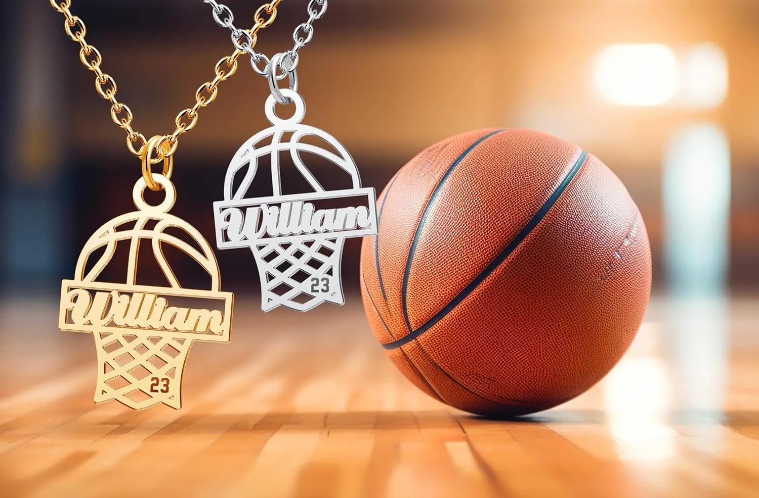 Personalized Football Basketball Soccer Baseball Team Inspiration Gifts Jersey Number Name Necklaces for Men Athletes Sport Pendant Stainless Steel Number Chain for Boys