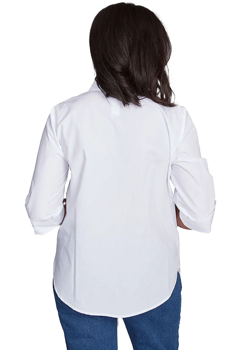 Petite Flower Power Pearl Studded Shirt