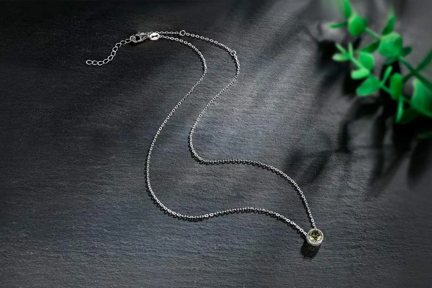 Presentski Birthstone Necklace for Women Sterling Silver 925 Solitaire Pendant Dainty Necklace Birthday Gifts for Women Birthstone Necklaces for Mom