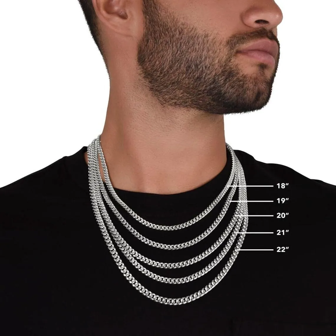 Promise Necklace for Him - Cuban Chain with Promise Gift Option, Perfect Boyfriend Birthday Gift