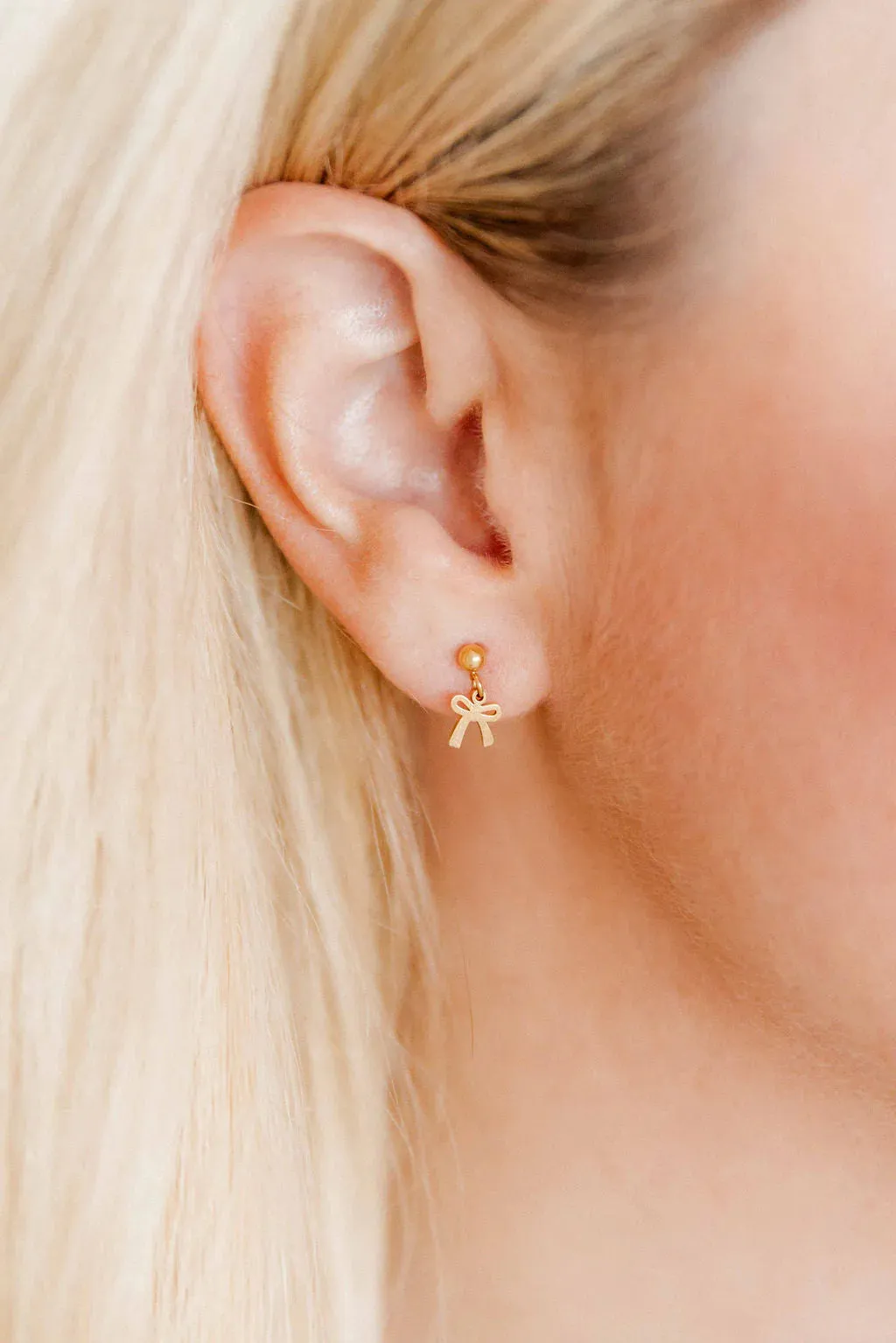 Screw back Stud Earrings- Millie Bow