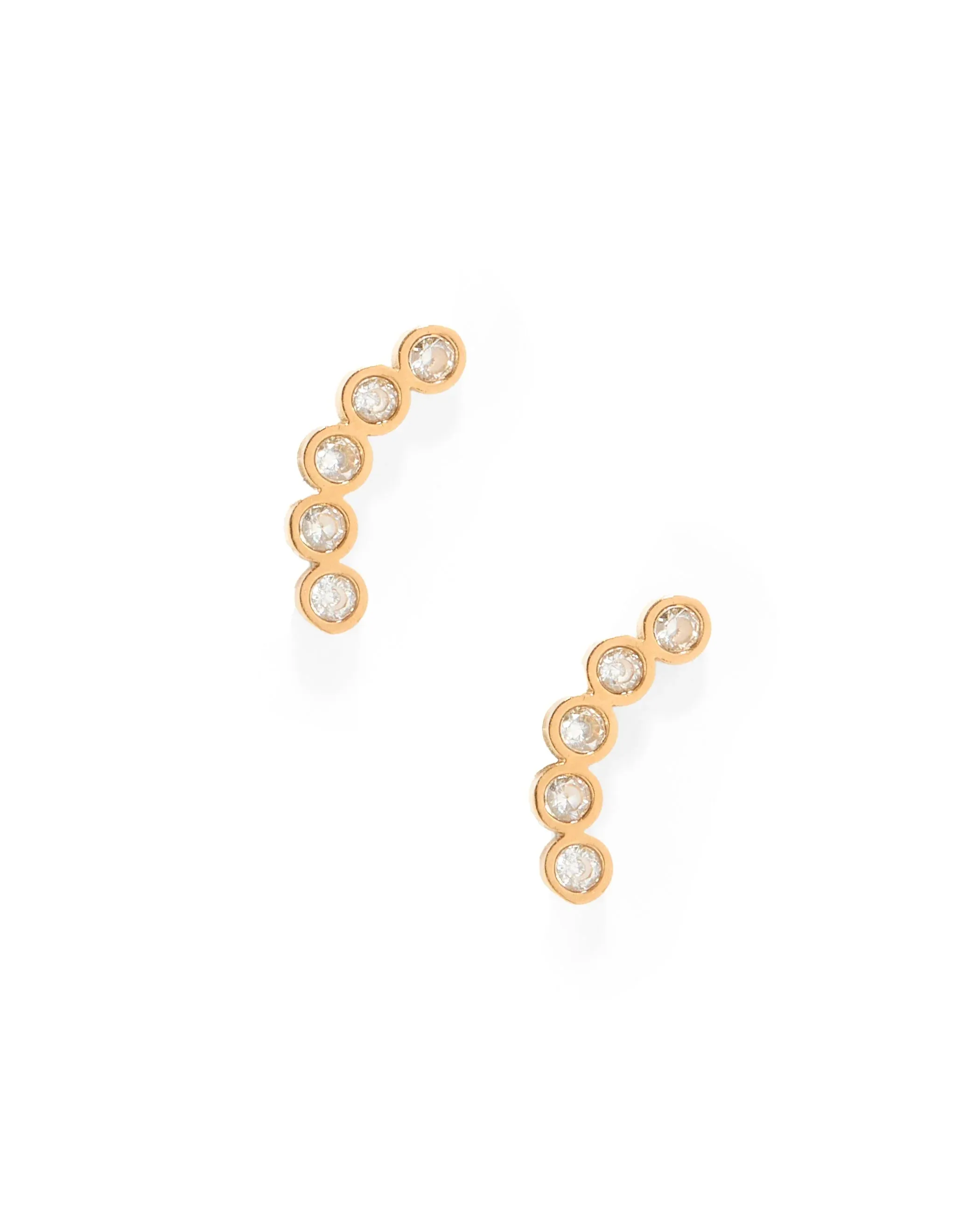 Screwback Stud Earrings- Abigail Sparkle