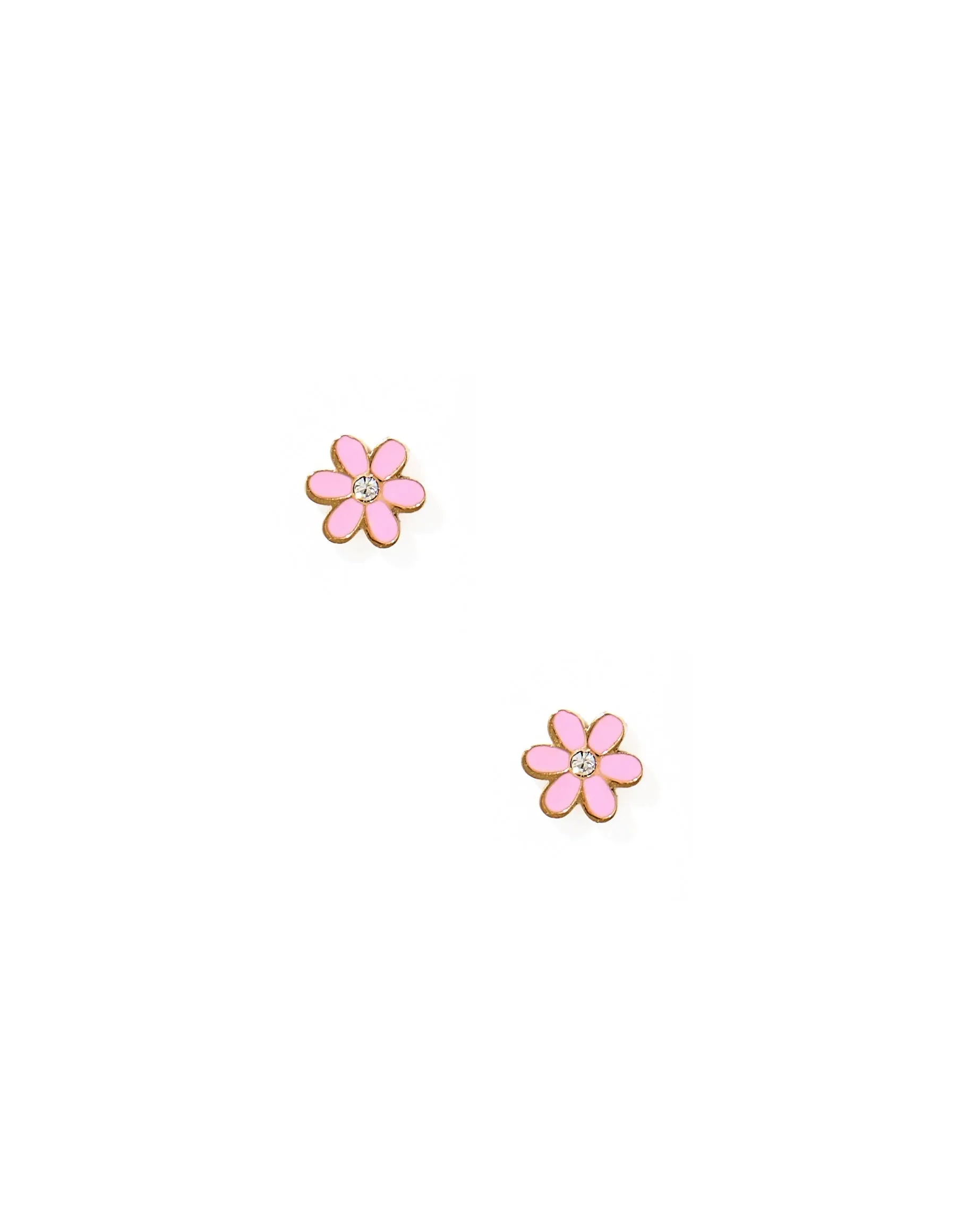 Screwback Stud Earrings-Alli Pink
