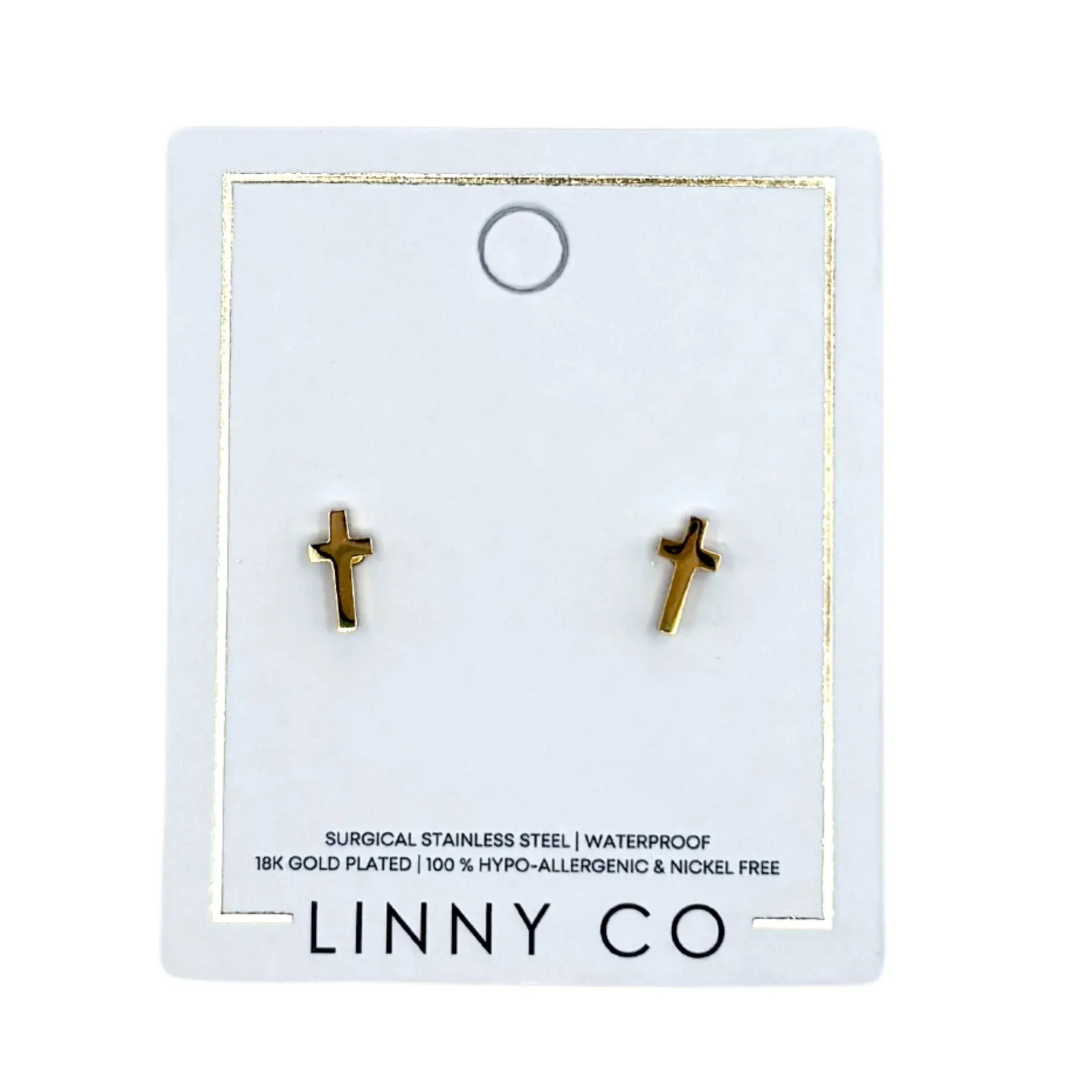 Screwback Stud Earrings- Catherine Cross