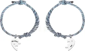 SEIRAA Mother and Son Matching Bracelets Mother Son Jewelry for Birthday Christmas Charm Bracelet Gift for Him Her