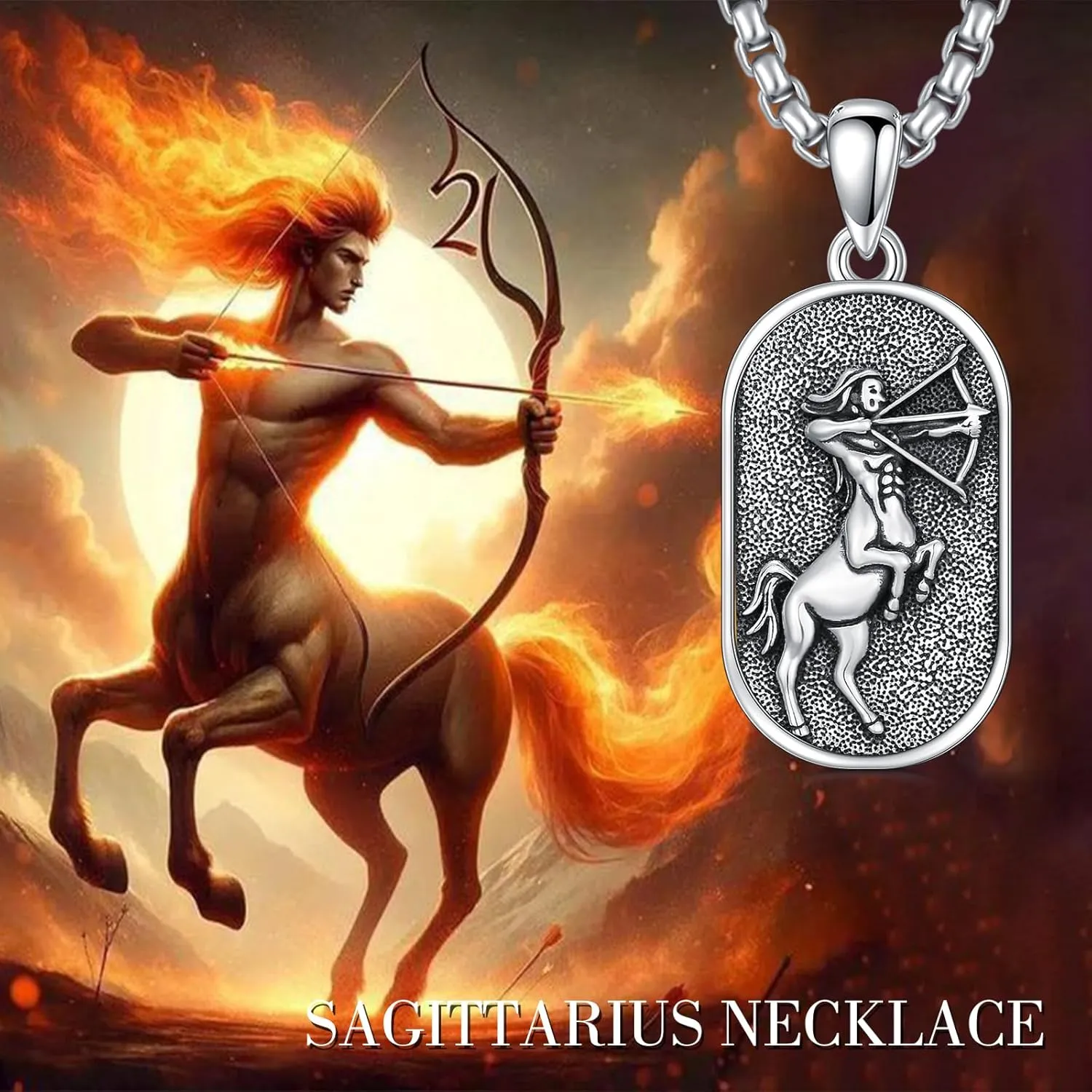 SIMONLY Zodiac Necklace 925 Sterling Silver Constellation Necklace Zodiac Sign Necklaces Horoscope Jewelry Christmas Birthday Astrology Gifts for Women Men Unisex