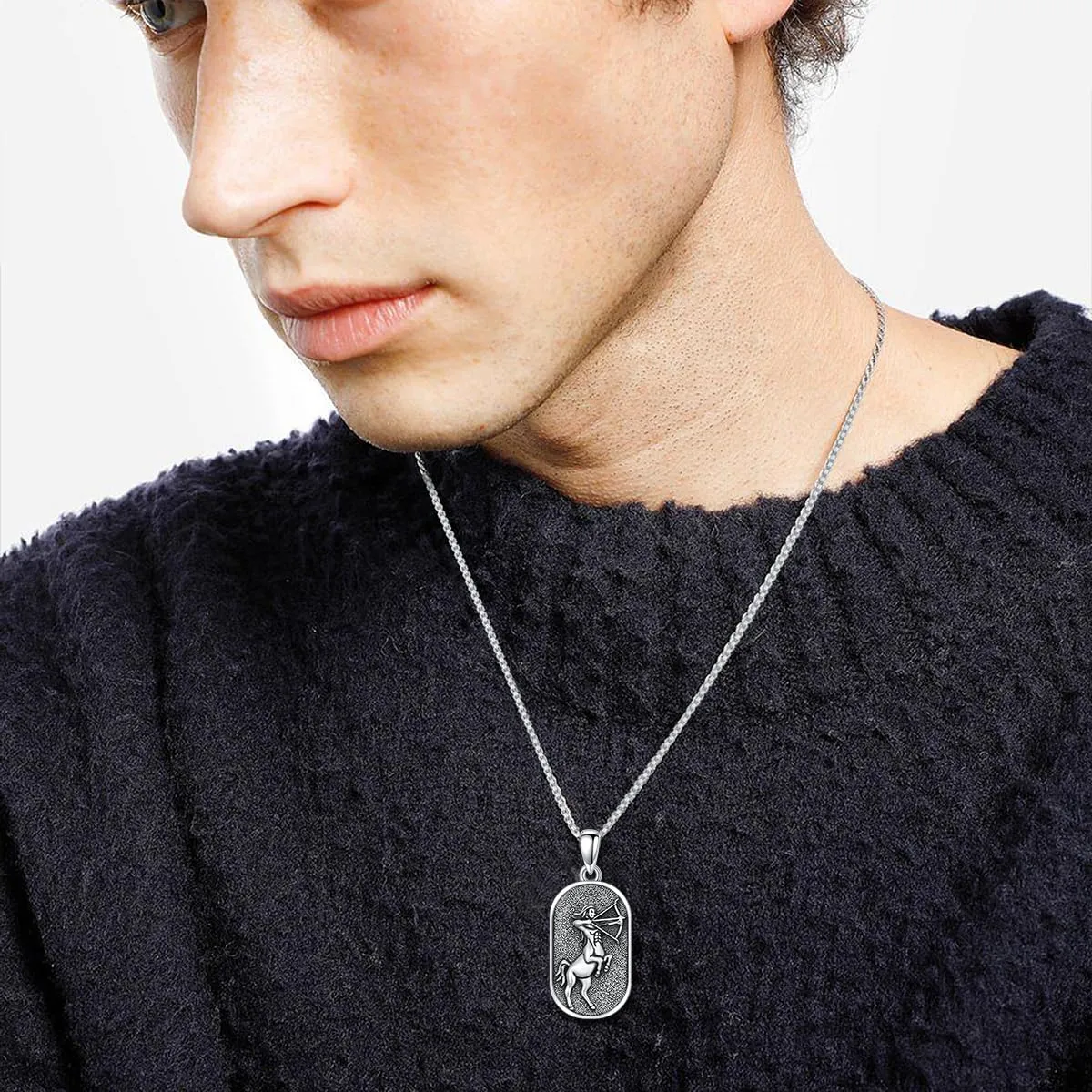 SIMONLY Zodiac Necklace 925 Sterling Silver Constellation Necklace Zodiac Sign Necklaces Horoscope Jewelry Christmas Birthday Astrology Gifts for Women Men Unisex