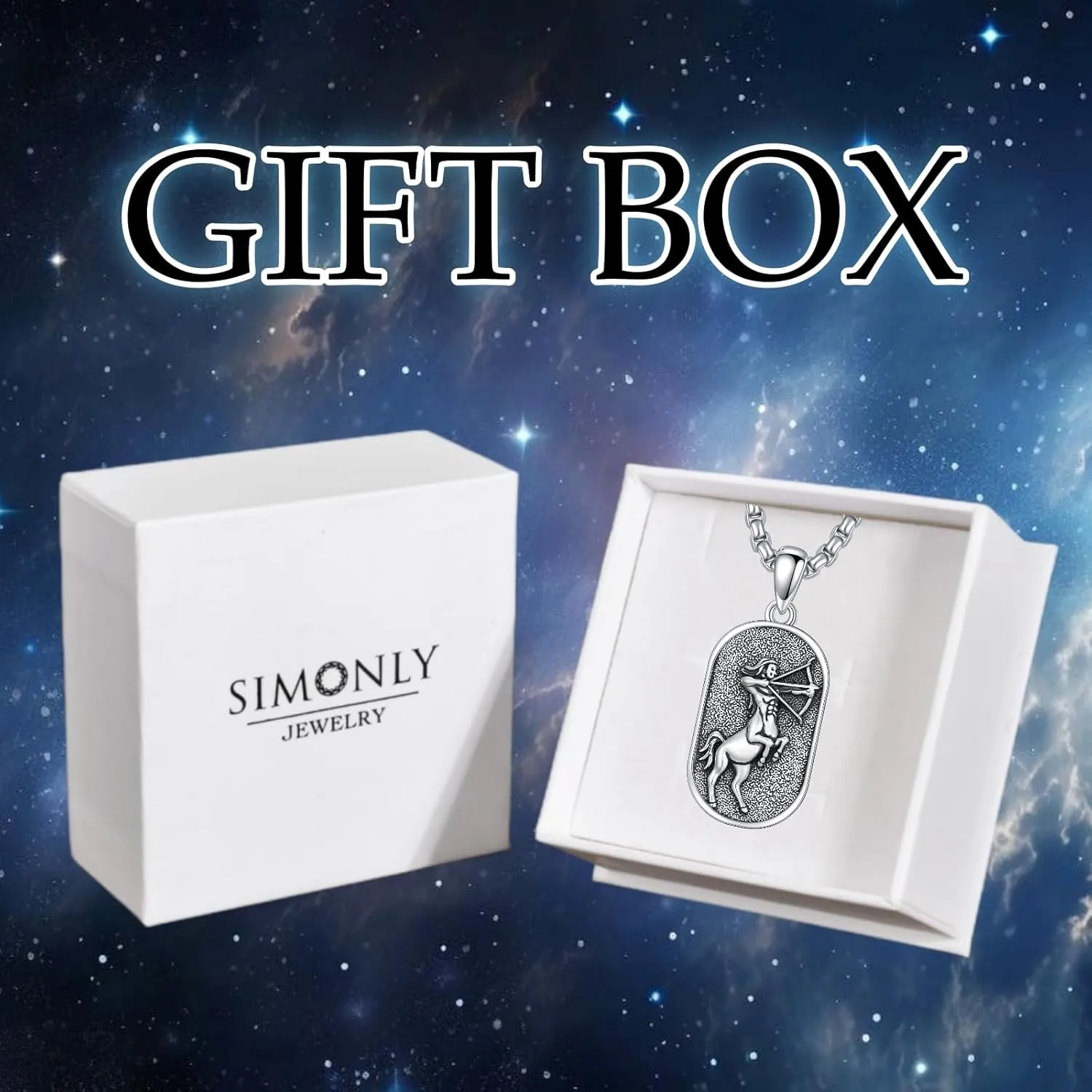 SIMONLY Zodiac Necklace 925 Sterling Silver Constellation Necklace Zodiac Sign Necklaces Horoscope Jewelry Christmas Birthday Astrology Gifts for Women Men Unisex