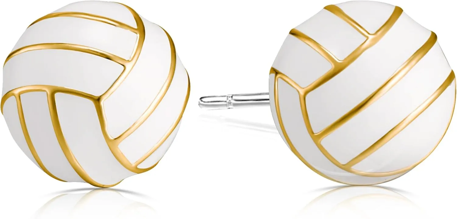 Sports Earrings for Women Gilrls, 3D Volleyball Baseball Football Soccer Basketball Pickleball Earrings Stuff Accessories for Women Mom Sports Fan Sport Lovers Jewelry Gifts