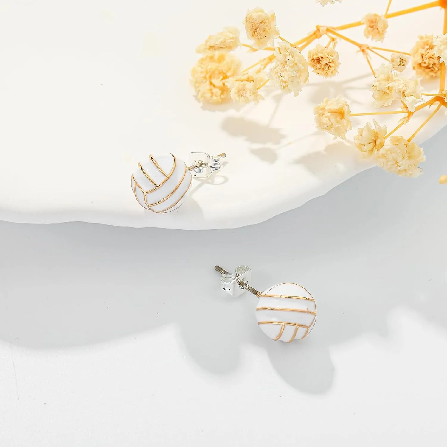 Sports Earrings for Women Gilrls, 3D Volleyball Baseball Football Soccer Basketball Pickleball Earrings Stuff Accessories for Women Mom Sports Fan Sport Lovers Jewelry Gifts