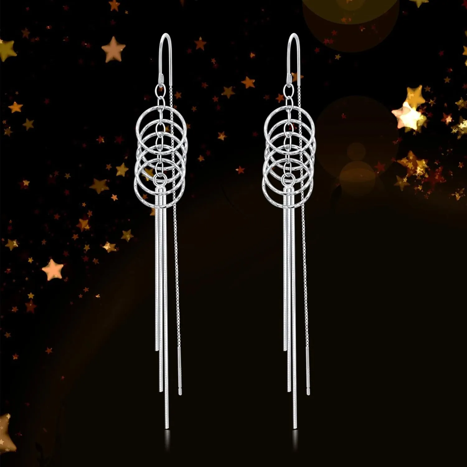 Threader Earrings for Women Dangle Earrings Long Chain Earrings Hypoallergenic Earrings Tassel Earrings for Women Fashion