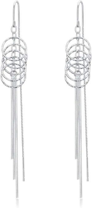 Threader Earrings for Women Dangle Earrings Long Chain Earrings Hypoallergenic Earrings Tassel Earrings for Women Fashion