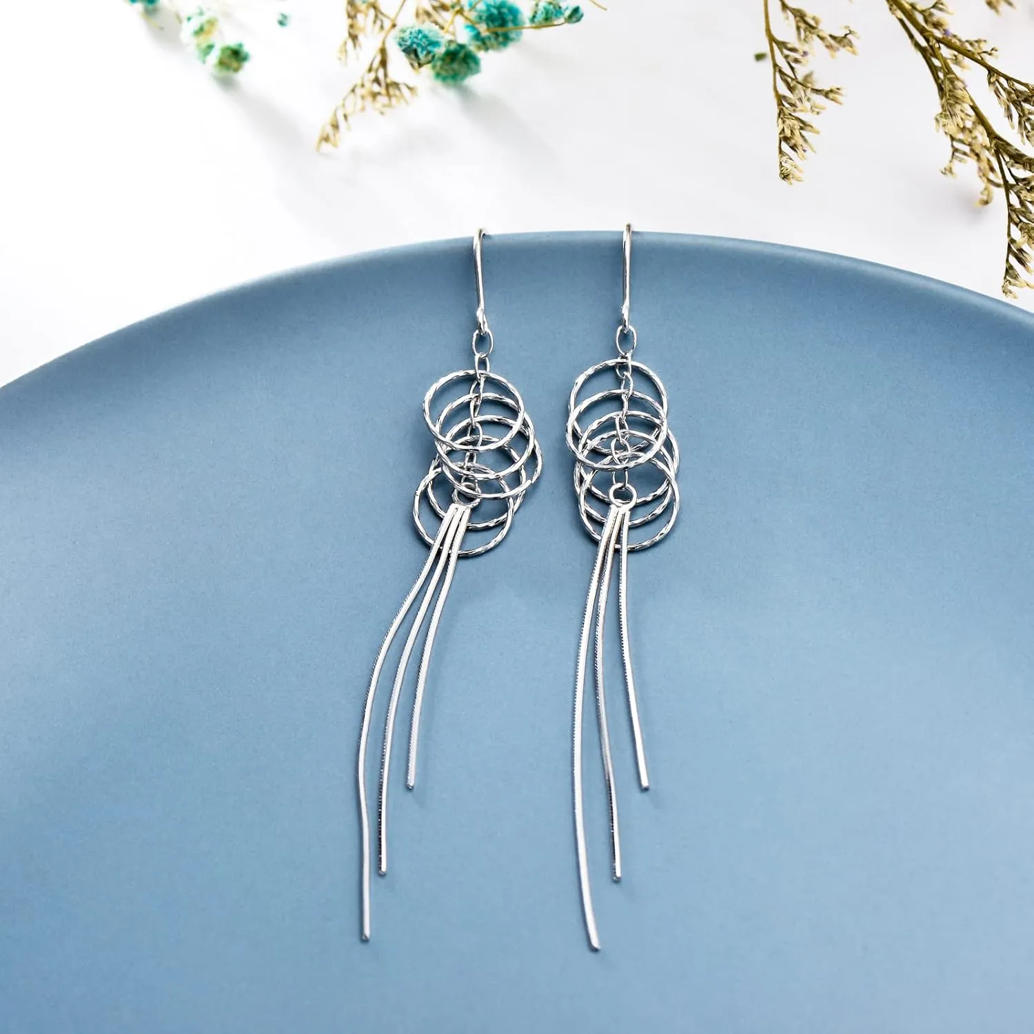 Threader Earrings for Women Dangle Earrings Long Chain Earrings Hypoallergenic Earrings Tassel Earrings for Women Fashion
