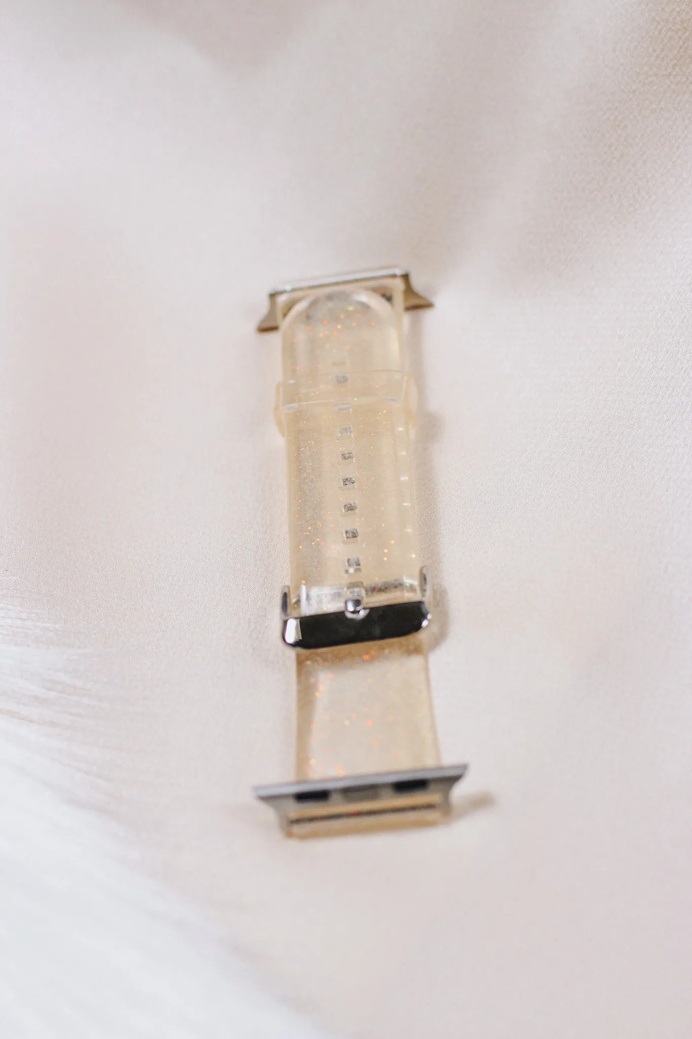 Time Works Wonders Clear Apple Watch Band