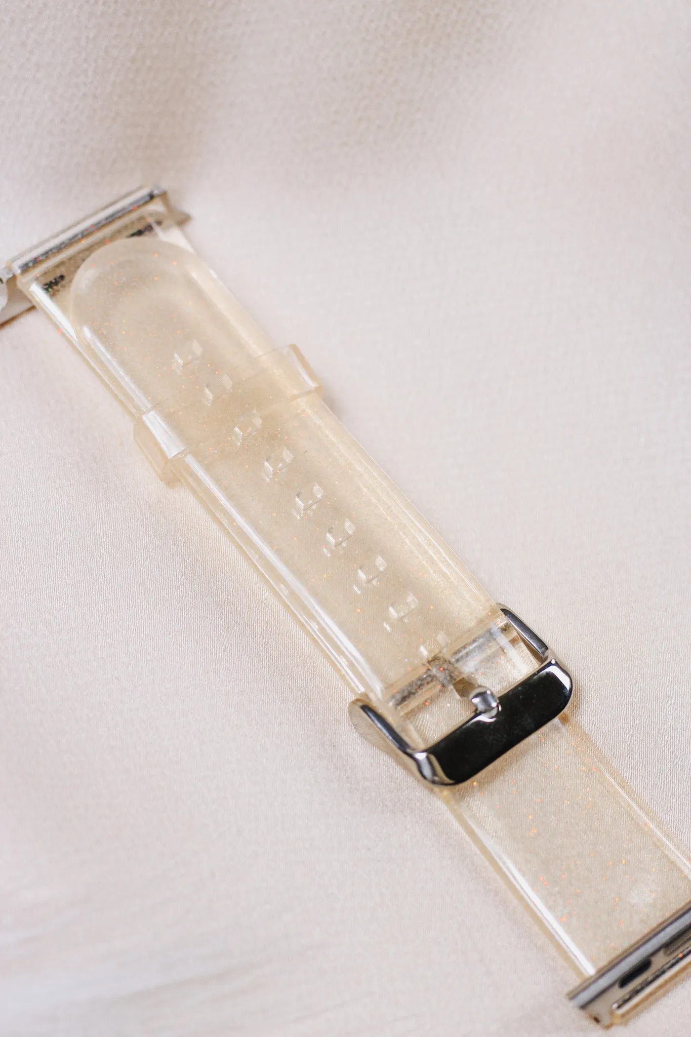 Time Works Wonders Clear Apple Watch Band