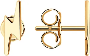 Tiny 14K Gold Plated Sterling Silver Stud Earrings for Women - Minimalist Heart, Circle, Star, Bar, Thunder Stud Earrings - Elegant Stud Earrings