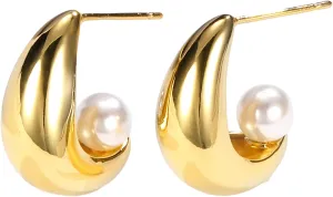 Titanium Hoop Earrins Hypoallergenic for Sensitive Ears
