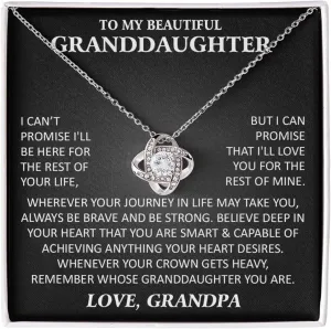 To Our Granddaughter Necklace From Grandma Granpa, Granddaughter Gifts From Grandma Grandmother Or Grandpa Grandfather, Granddaughter Necklace Gift For Women On Birthday, Wedding, Christmas