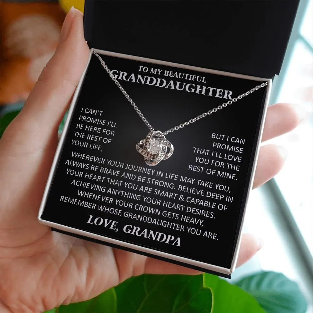 To Our Granddaughter Necklace From Grandma Granpa, Granddaughter Gifts From Grandma Grandmother Or Grandpa Grandfather, Granddaughter Necklace Gift For Women On Birthday, Wedding, Christmas