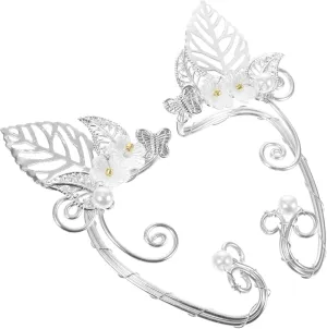 VANZACK Unique Leaf Earring Cuffs Women's Ear Wrap Earrings Non-pierced for Daily Wear