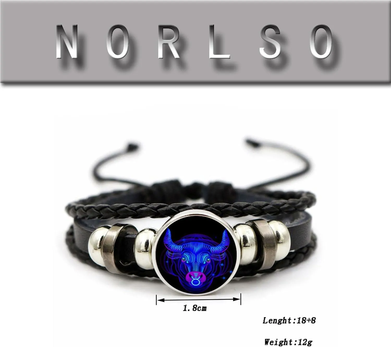 Vintage Zodiac Constellation Bracelets Zodiac Guardian Bracelet Black Leather Bracelet Adjustable Handmade Woven Bracelet Birthday Jewelry for Women