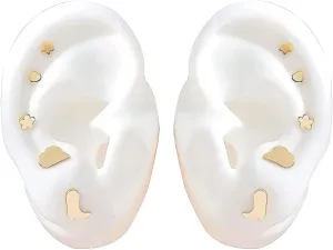 Western Cowboy Boot Hat Stud Earrings Set, Cowgirl Cut Mini Small earrings for Men and Women Gift,Silver and Gold
